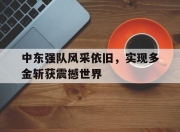 爱游戏体育官方入口-中东强队风采依旧，实现多金斩获震撼世界